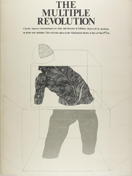 Poster for a lecture by Charles Spencer entitled 'The Multiple Revolution'