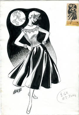 Fashion Illustrations and associated Press Cuttings by Margaret Oliver Brown (Part 6)