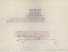 (4) West and north elevations: 1/8"
