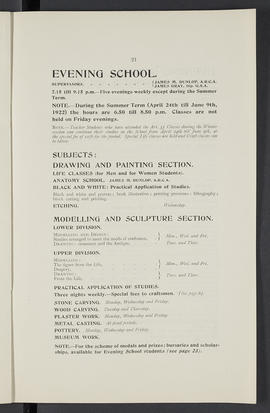 General prospectus 1921-22 (Page 21)