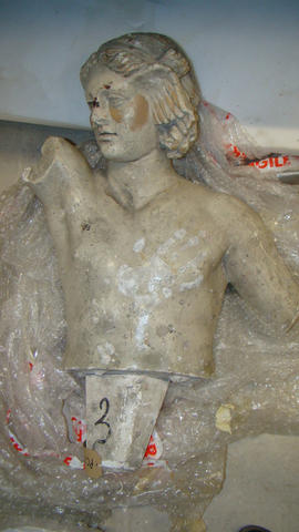 Plaster cast of Mercury's torso