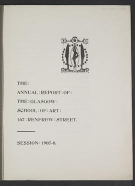 Annual Report 1907-08 (Page 1)