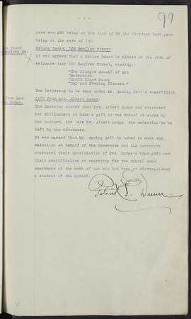 Minutes, Oct 1916-Jun 1920 (Page 99, Version 1)