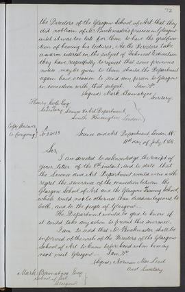 Minutes, Apr 1854-Mar 1882 (Page 72, Version 1)