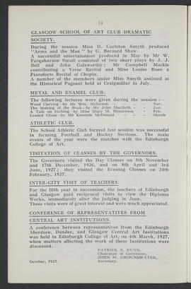 Annual Report 1926-27 (Page 14)
