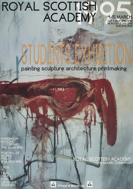 Poster for 'Royal Scottish Academy Students Exhibition', Edinburgh