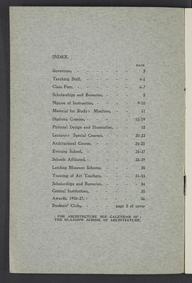 General prospectus 1927-1928 (Front cover, Version 2)