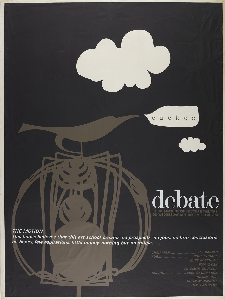 Dugald Cameron · Poster for a debate entitled 'Art School Creates No Prospects' · [Dec 1976]