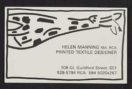 Helen Manning business card