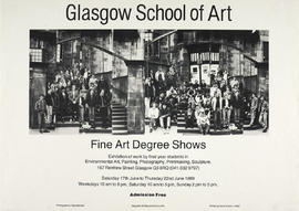 Poster for GSA Fine Art Degree Show