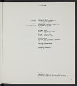 General prospectus 1974-1975 (Page 3)