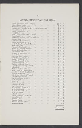 Annual Report 1891-92 (Page 9)