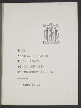 Annual Report 1906-07 (Page 1)