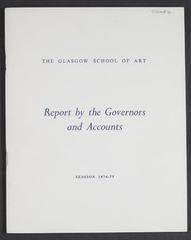Annual Report 1974-75 (Front cover, Version 1)