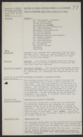 Minutes, Oct 1931-May 1934 (Page 77, Version 1)
