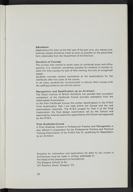General prospectus 1968-1969 (Page 45)