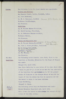 Minutes, May 1909-Jun 1911 (Page 5, Version 1)