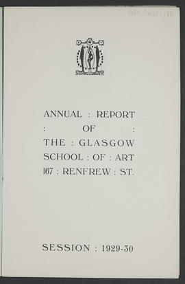 Annual Report 1929-30 (Page 1)