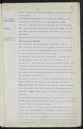 Minutes, May 1909-Jun 1911 (Page 39, Version 1)