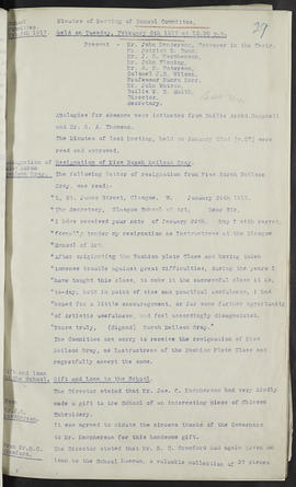 Minutes, Oct 1916-Jun 1920 (Page 29, Version 1)