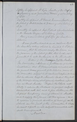 Minutes, Apr 1854-Mar 1882 (Page 43, Version 1)