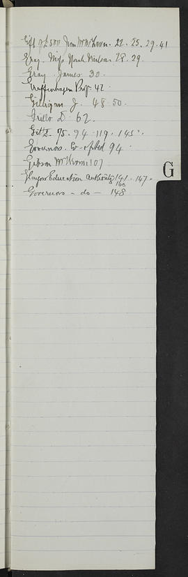 Minutes, Oct 1916-Jun 1920 (Index, Page 7, Version 1)