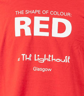 "The shape of the colour red" tshirt (Version 3)