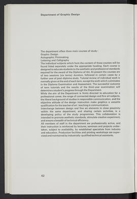 General prospectus 1970-1971 (Page 62)