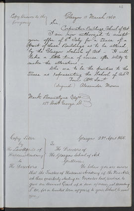 Minutes, Apr 1854-Mar 1882 (Page 65, Version 1)
