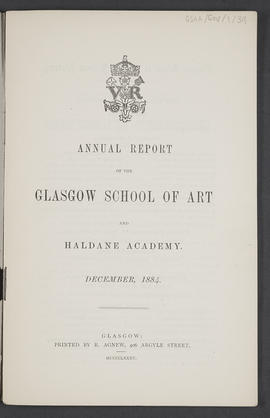 Annual Report 1883-84 (Page 1)