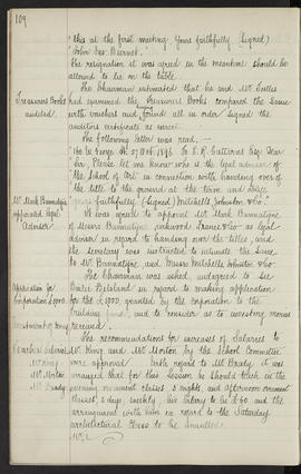 Minutes, Mar 1895-Jun 1901 (Page 109)
