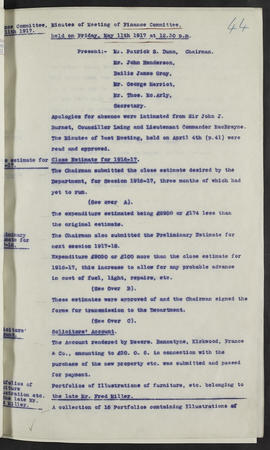 Minutes, Oct 1916-Jun 1920 (Page 44, Version 1)