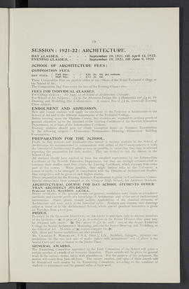 General prospectus 1921-22 (Page 19)