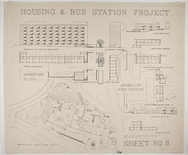 Housing and bus station