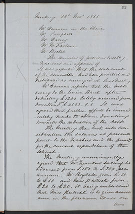Minutes, Apr 1854-Mar 1882 (Page 52, Version 1)