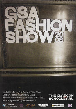 Poster for GSA Fashion Show