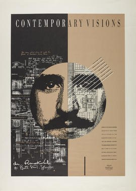 Poster for an exhibition entitled 'Contemporary Visions'
