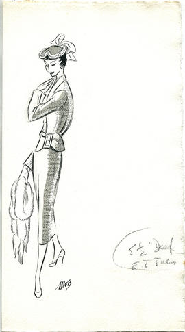 Fashion Illustrations and associated Press Cuttings by Margaret Oliver Brown (Part 18)