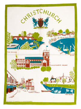 Christchurch tea towel