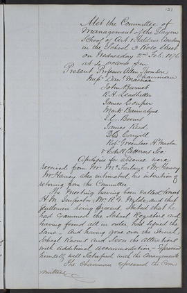 Minutes, Apr 1854-Mar 1882 (Page 121, Version 1)