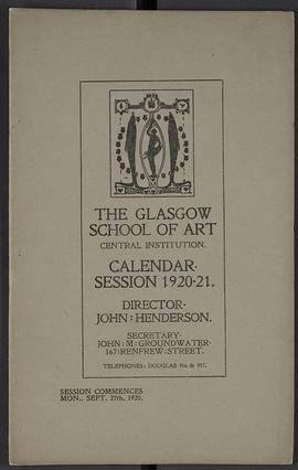 General prospectus 1920-21 (Front cover, Version 1)