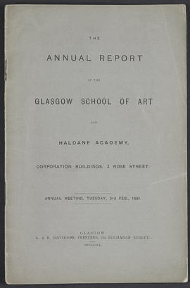 Annual Report 1889-90 (Front cover, Version 1)