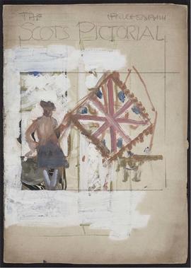 Design for The Scots Pictorial - soldier carrying flag