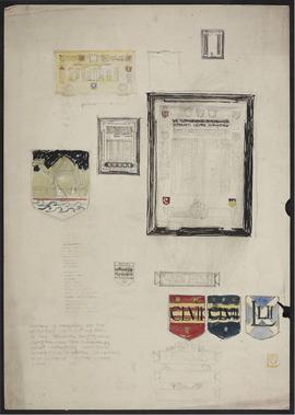 Design for roll of honour, Seventh Blythswood Battalion