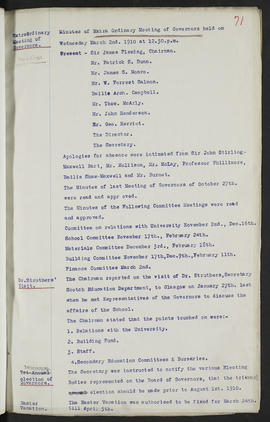 Minutes, May 1909-Jun 1911 (Page 71, Version 1)
