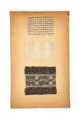 Card of woven samples