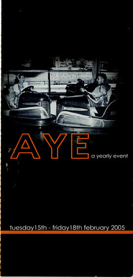 G.S.A. Students' Association leaflet for yearly event 'AYE’ 2005