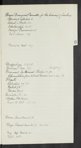 Minutes, Sep 1907-Mar 1909 (Index, Page 7, Version 1)