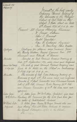 Minutes, Mar 1895-Jun 1901 (Page 1)