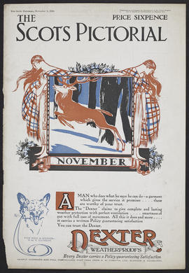Magazine page for The Scots Pictorial - women and deer